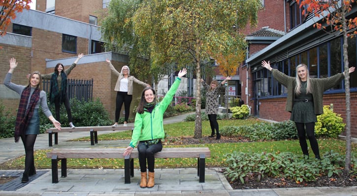 Megan Rollins, Rachel Innes, Charlotte Buick, Natasha Lloyd, Lizzie Buick, Dearbhla Knight.